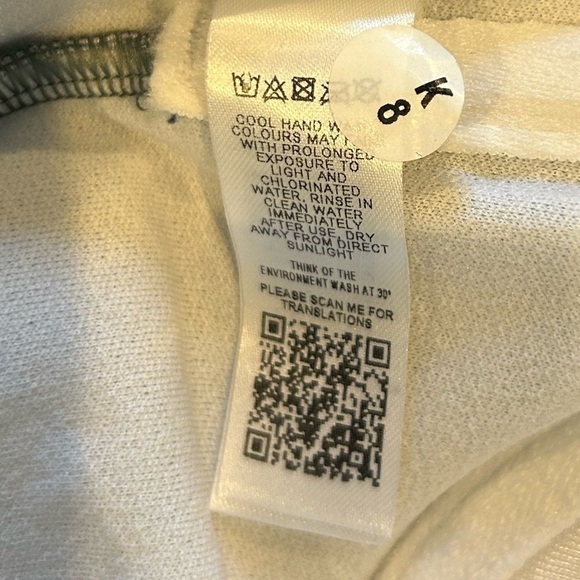 D09.25. ASOS green and cream polka dot one piece swimsuit  Sz 6A/B - Picture 3 of 4